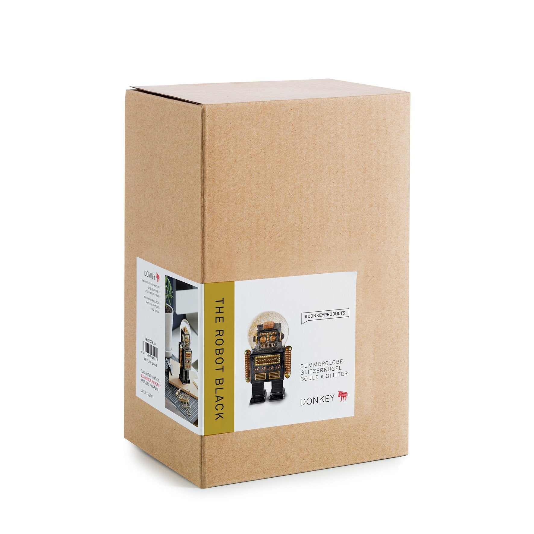 Image of Robot Snow Globe By Donkey Products Black Colour